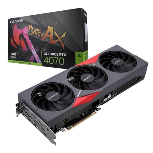 Nova GPU de Jogos COLORFUL Battle AX RTX 4070 12G NBEX Nova GPU de Jogos Para Gaming Desktop RTX 4070 Placa Gráfica