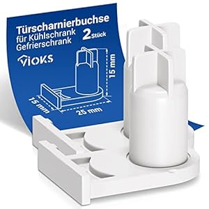 VIOKS 2 x deurscharnierbus vervanging voor Bosch 00169301 – bus voor koelkastscharnier, scharnieren voor koelkastdeur, diepvrieskast deur