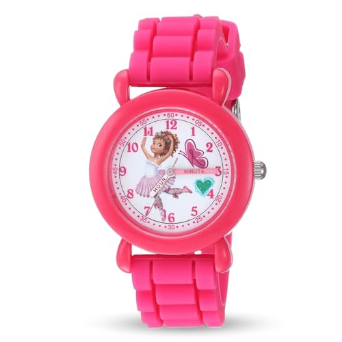 Disney Jr. Kids' Plastic Time Teacher Analog Quartz Silicone Strap Watch