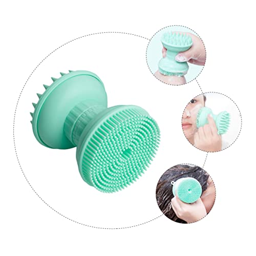 ibasenice 1 Unidade Escova De Banho Três Em Um Escova De Couro Cabeludo Para Bebê Cuidados Com o Cou