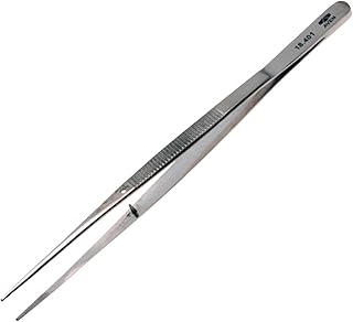Aven 18401 Straight Serrated Forcep with Alignment Pin, Stainless Steel, 6