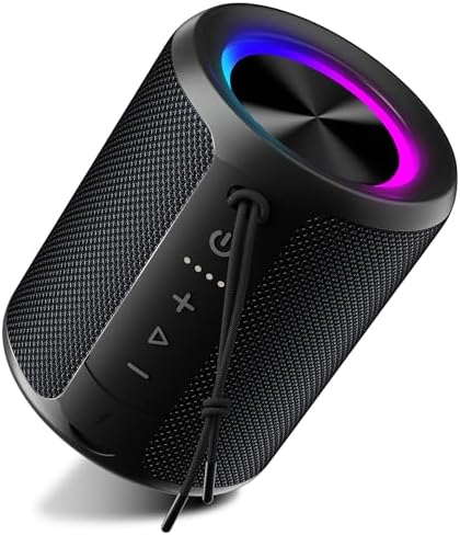 Portable Bluetooth Speaker, Wireless Speakers With Led Light, Lou...