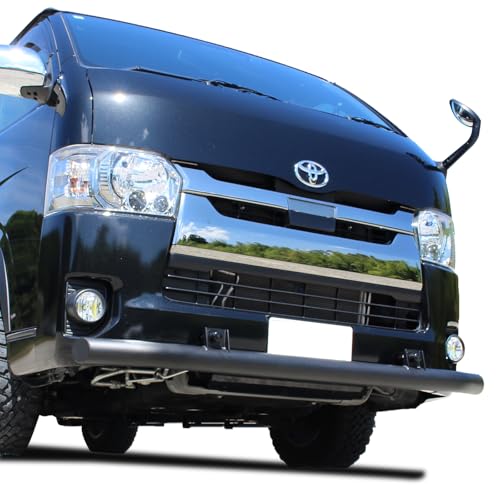 200系ハイエース、レジアス標準ボディ用　スチール製ブラックバンパーガード 200系ハイエース、レジアス標準ボディ用 スチール製ブラック