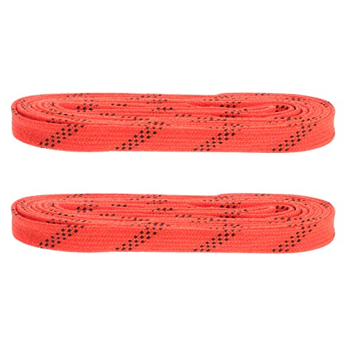 Abaodam 96Inch Lacets Patin Cirée Lacets Patin de Hockey Cordes de Chaussures pour Chaussures de Chaussures de Skate Roller Derby Bottes Et Lacets de Hockey Chaussures- Orange Cover