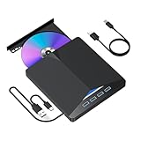 Lecteur DVD portable : ce lecteur DVD externe est compact et léger, ce qui le rend facile à emporter pour se divertir en déplacement