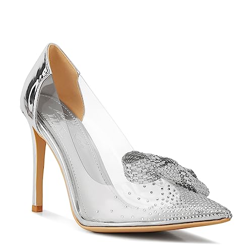 Erika Rhinestones Embellished Clear Pump Shoes2
