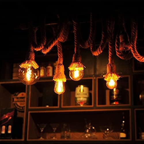 ktjes Vintage Edison LED Light Bulb 4W Globe Style G80 Decorative Spiral LED Filament Bulb, E27 Screw Base Warm White 2200K,40W Equivalent