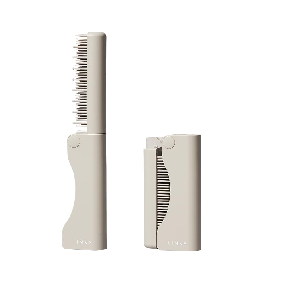 LINKA SleekOn heat brush リンカ　ヒートブラシ Amazon | 【前髪カールもラクラク 折りたためるヒートブラシ】LINKA