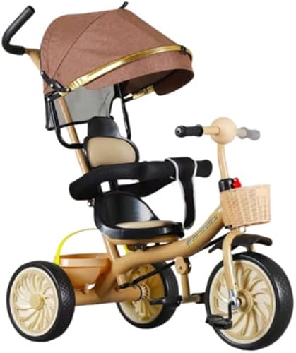 3-in-1 Baby Stroller Trike, Convertible Kids Travel Stroller - Caramel | 3-in-1 convertible stroller