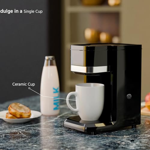 Image of Drumstone (𝟭𝟬 𝗬𝗲𝗮𝗿𝘀 𝗪𝗮𝗿𝗿𝗮𝗻𝘁𝘆 Single Cup Coffee Maker for Home & Office | Compact One-Touch Brewing - 𝐆𝐢𝐟𝐭 𝐟𝐨𝐫 𝐘𝐞𝐚𝐫-𝐄𝐧𝐝 & 𝐀𝐥𝐥 𝐎𝐜𝐜𝐚𝐬𝐢𝐨𝐧𝐬