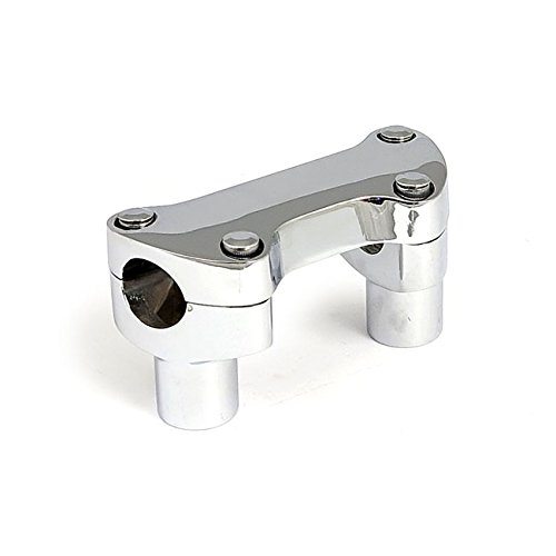 Corto per manubri da 1''' Riser alti 2\'\' cromati con piastra manubrioper Harley Davidson