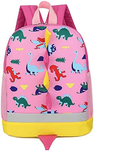 Kids Dinosaur Backpack - Toddler School Bag With Multiple Pockets, Water-Resistant, Adjustable Straps - View #9