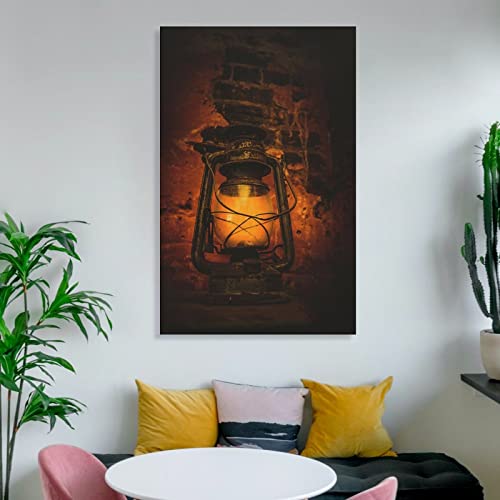 Vintage Posters Old Colonial Lantern Posters Cellar Eerie Landscape Posters Wall Art Paintings Canvas Wall Decor Home Decor Living Room Decor Aesthetic 24X36Inch(60X90Cm) Frame-Style #TOP5