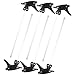 COSMOS Pack of 6 PCS Black Trigger Sprayers Watering Nozzles Replacement for bottles