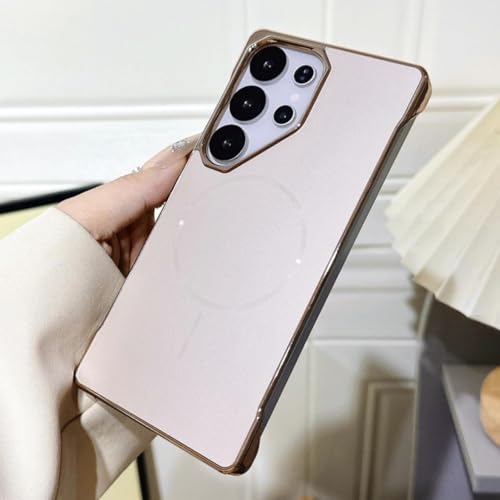 Coque magnétique Samsung S23 Plus plaquée or protection mate