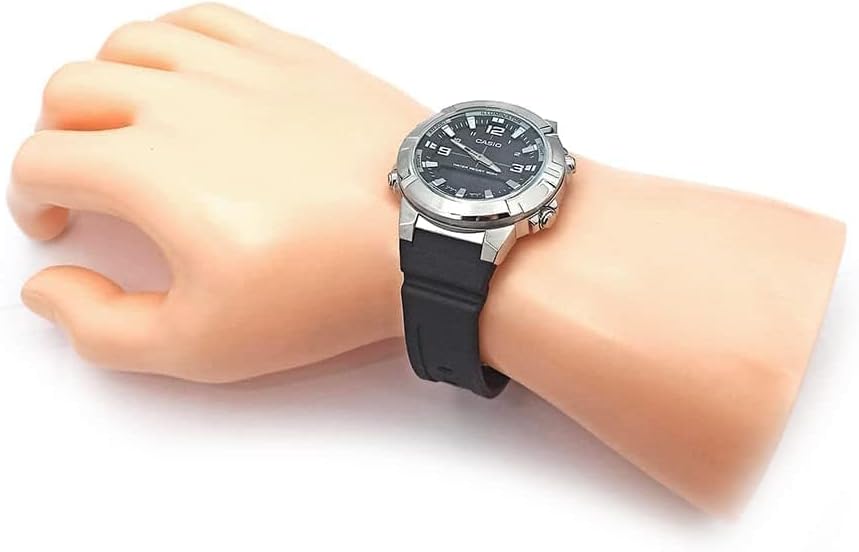 Casio Analog Digital World Time Resin Strap Amw-870-1A Amw870-1 Men's Watch