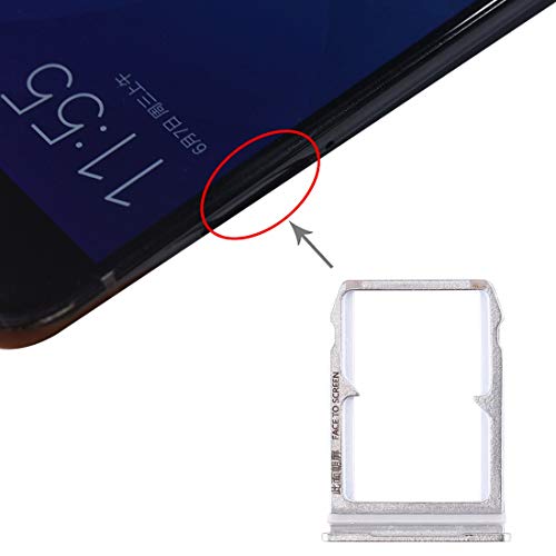 XIAOMISPAREPARTS Accesorios para telefonos moviles La Bandeja de Tarjeta SIM Bandeja de Tarjeta SIM for Xiaomi Mi 6 (Color : Silver) Cover