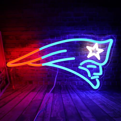 Rugby Football Sports Team Neon Sign for Men Cave Wall Decor