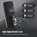 FIFINE Studio Condenser USB Microphone Computer PC Microphone Kit with Adjustable Boom Arm Stand Shock Mount for Instruments Voice Overs Recording Podcasting YouTube Vocal Gaming Streaming-T669