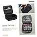 ERINGOGO Durable Audio Effector Storage Case Shockproof Design with Thickened Sponge Portable Black Bag for Safe Protection of Audio Effects All Directions