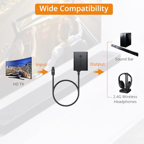 Neoteck Rozdzielacz kabli optycznych, rozdzielacz kabli adaptera audio 1 w 2 wyjścia z kablem Toslink 1 m, 2-drożny rozdzielacz optyczny Spdif Toslink obsługuje PCM2.0/DTS/Dolby-AC3 do soundbara HDTV