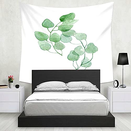 Tapiz de pared de hojas verdes KnSam de 150 x 130 cm para un salón relajante y fresco 7