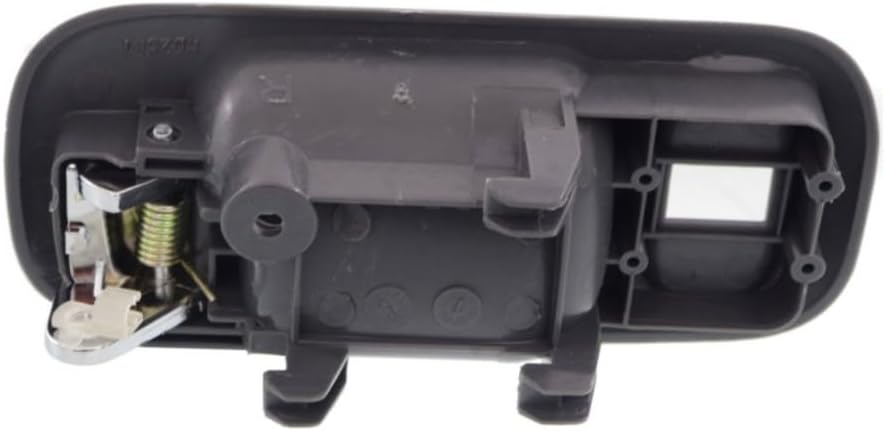 For Honda CR-V 1997-2001 Door Handle Driver and Passenger Side Pair Front Interior Gray Bezel With Chrome Lever With Door Lock Hole LX/EX/SE Plastic HO1352139, HO1353139 72164SX0003ZB, 72124SX0003ZB