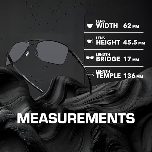Image of Oakley GAUGE 8 OO4124 Rectangle Shape Sunglasses With Official Eyewear Kit | Men's Sunglasses