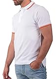 100% Algodón Polo Bandera de España,en Cuello y Mangas Pique 100% algodón.(VEA Las Medidas DE Tallas EN LA Foto) (XL)