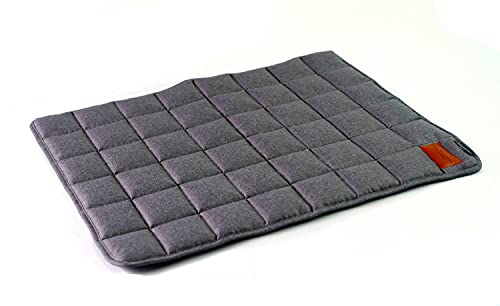 Mayaadi-Home Hundedecke Hundematte Hundebett Hundekissen Hundekorb Hundesofa Liegekissen Hundeautositz Gestepptes Orthopädisches Hundekorb Pflegeleicht Hund Buddy Grau M (60x50 cm)