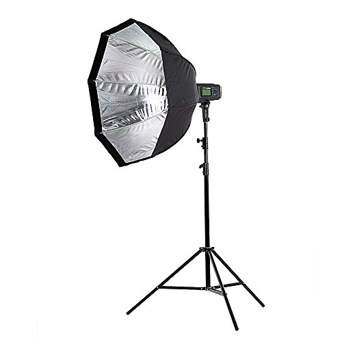 Parapluie de poche octogonal 60cm pliable pour flash AD600 diffusion douce - 5
