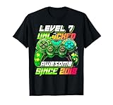 Photo Gallery livello 7 sbloccato fantastico dal 2018 7 ° compleanno gaming maglietta Photo Gallery livello 7 sbloccato fantastico dal 2018 7 ° compleanno gaming maglietta
