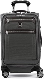 Travelpro Platinum Elite-Softside Expandable Spinner Wheel Luggage, Vintage Grey, Carry-On 21-Inch
