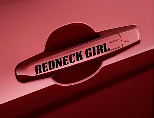 REDNECK GIRL OFF ROAD Door Handle Decal 4x4 Side mirror door Decals racing race Sticker Stickers