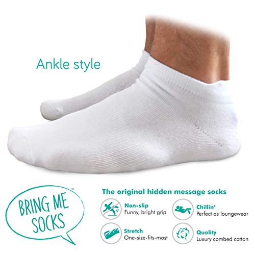 'Shhh I'm Watching Racing' Funny Lounge/ankle Socks - Great gift for racing fans