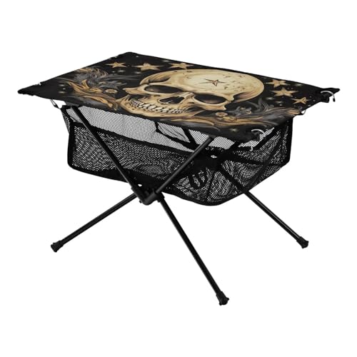 Mesa Plegable de Camping Skull Moon Outdoor para Playa y Picnic – Portátil, Fácil de Transportar con Bolsa Resistente para BBQ y Uso al Aire Libre miniatura 1