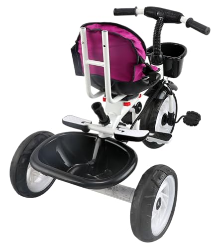 Image of Toyzoy Mario Cycle for Kids (Ages 2 to 5 Years) | Tricycle for Boys & Girls|Cycle with Cushioned & Comfortable Seat, 360* Rotating Seat, Non- Slippery Pedals | Carrying Capacity - 30kgs (Pink)