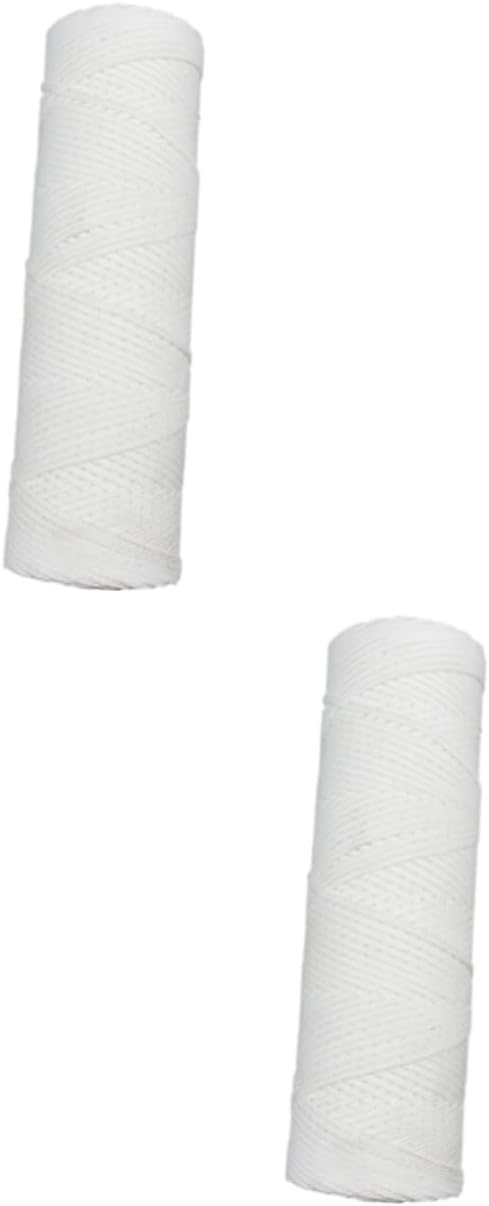 Tofficu 2pcs Strands Cotton Candle Wicks for Candle Making Degreased Wicks Easy to Use