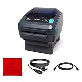 ZP450 ZEBRA Direct Thermal Label Bar Code Printer - 1 Year Warranty - with USB 2.0 Cable & 3 Prong Power Cord - USB, Serial and Parallel Connectivity 203 DPI Resolution (Renewed)