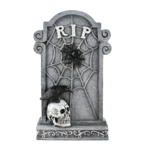 Décorations de cimetière Halloween durables pour tombes et extérieur