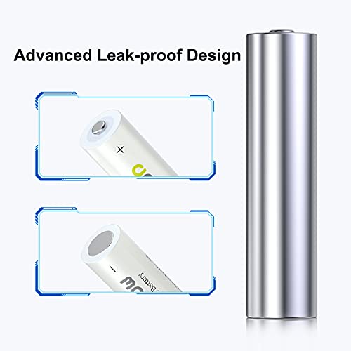 Deleepow Aaa Rechargeable Batteries Nimh 1100Mah 1.2V Batteries Aaa Rechargeable High Capacity 1200 Cycles Pack Of 8 #TOP5