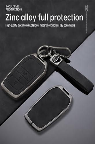 Coque de clé anti-choc en alliage gris protégeant votre boîtier RAV4 Prime et Sienna - 4