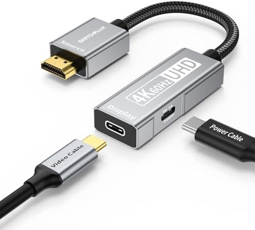 Amazon.com: SWITCHFLUX HDMI to USB C Adapter,4K60Hz Uni-Directional ...