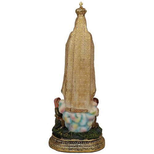 Virgen de Fátima Estatua en Resina 12 pulgadas miniatura 3