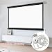 Pull Down Manual Projector Screen,Projector Movies Screens,Gain Retractable,Hanging Design,Perfect For Home Office Theater TV(60in(4:3))