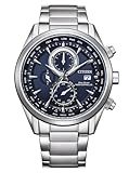 CITIZEN Eco-Drive Solar Funk Herrenuhr Stahl/Blau AT8260-85L
