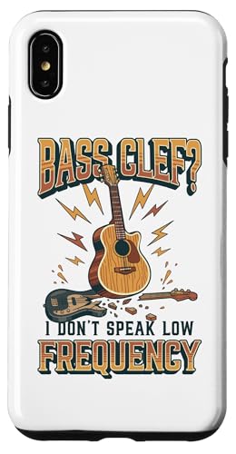 I Don't Speak Low Frequency Funny �A�R�[�X�e�B�b�N�M�^�[ �X�}�z�P�[�X iPhone XS Max �p