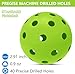 Spunspon 6 Pack Pickleball Balls, 40 Holes Outdoor Pickleballs, High Elasticity & Durable Pickle Balls for All Style Pickleball Paddles (Green)