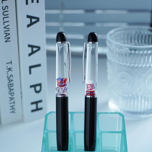 Image of USA Flag Hat Funny Pens Cute Floater Floating Liquid Writing Journaling Office Pen Unique Gift For Women Men