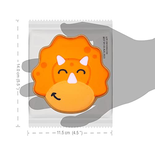Decocookies - 16 Dinosaur Hand-Decorated Cookies - Vanilla Flavor - Individually Wrapped #TOP5